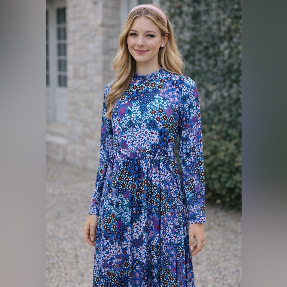 Kate Spade Pacific Petals Midi/Maxi Dress.